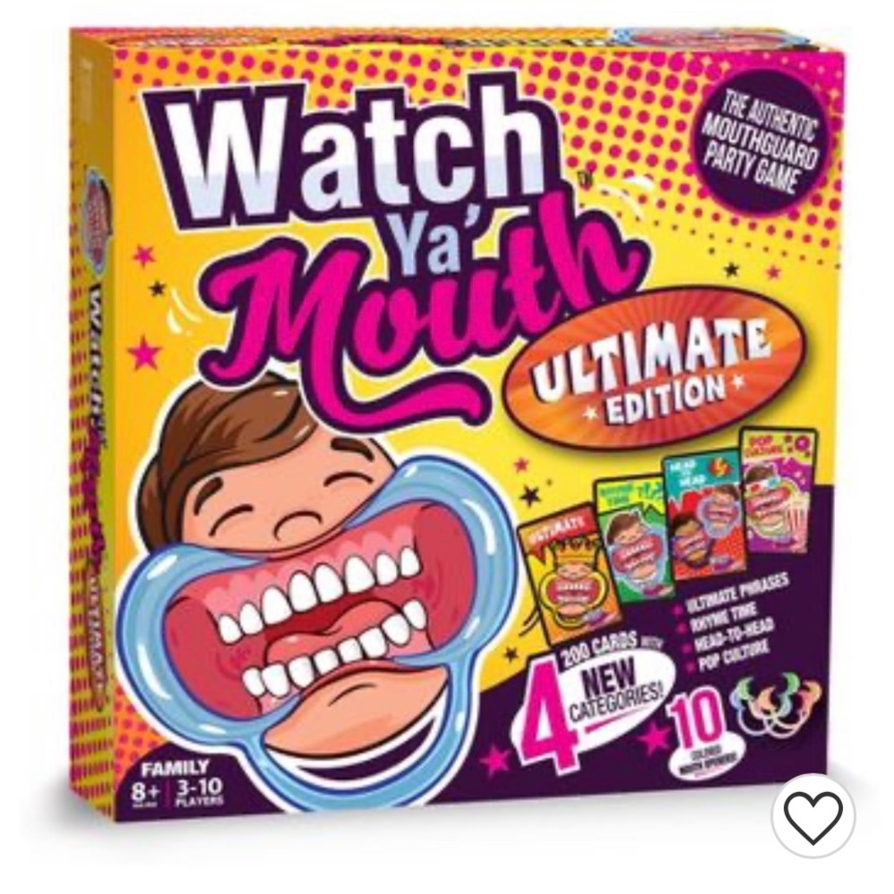 SEALED Watch Ya' Mouth Ultimate Edition 2.0 Game 10 Mouth Pieces Board